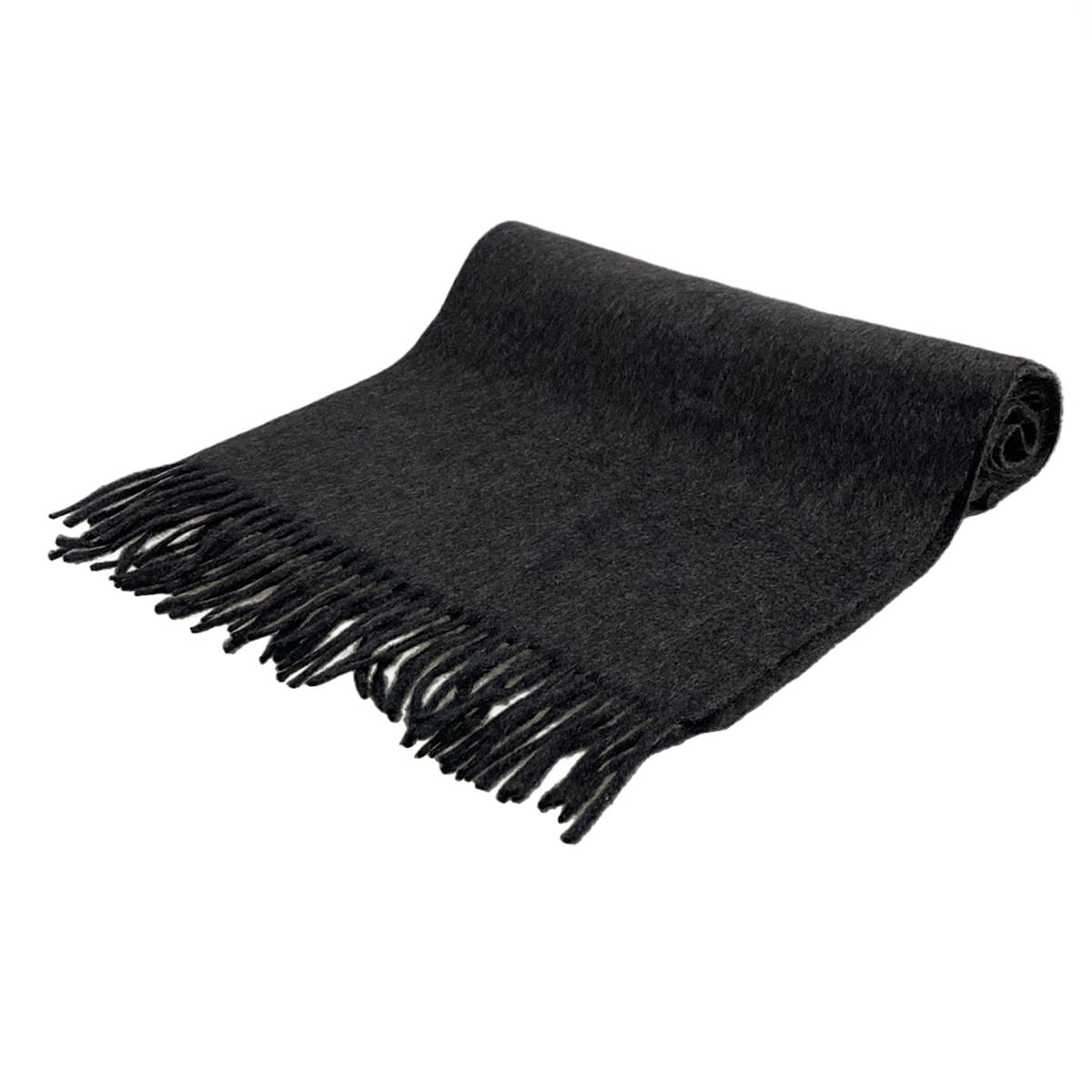 タグ付新品✨コロンボ　カシミヤ100% 極上品質　ダークグレー　マフラー COLOMBO(コロンボ) マフラー美品 - ダークグレー フリンジ カシミヤ