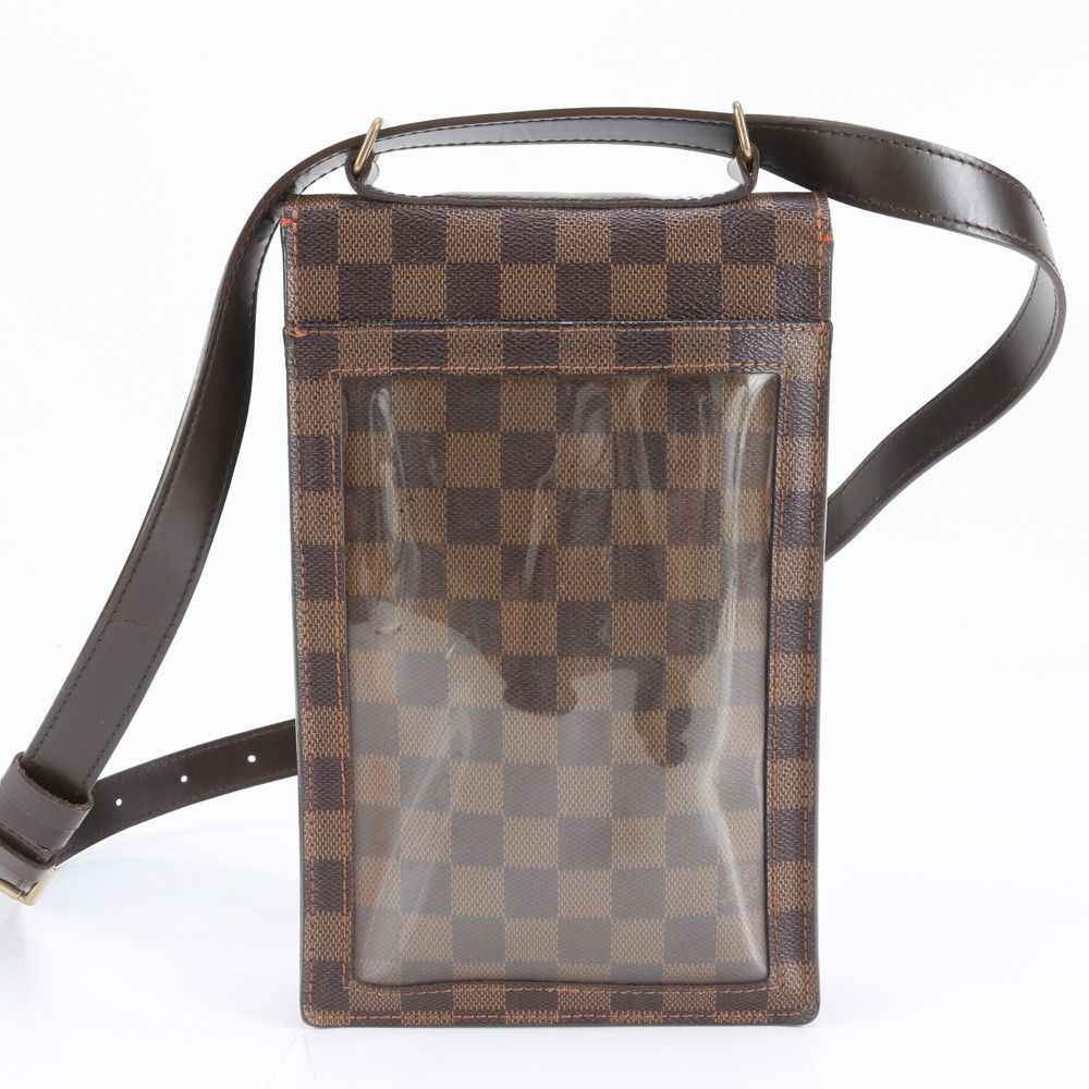 極美品 ルイヴィトン ダミエ ポートベロー N45271 レザー ショルダー