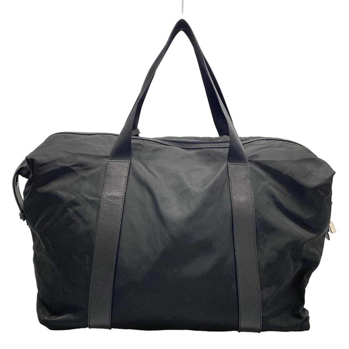 PRADA(プラダ) ボストンバッグ - 黒 本体ロックなし - メルカリ