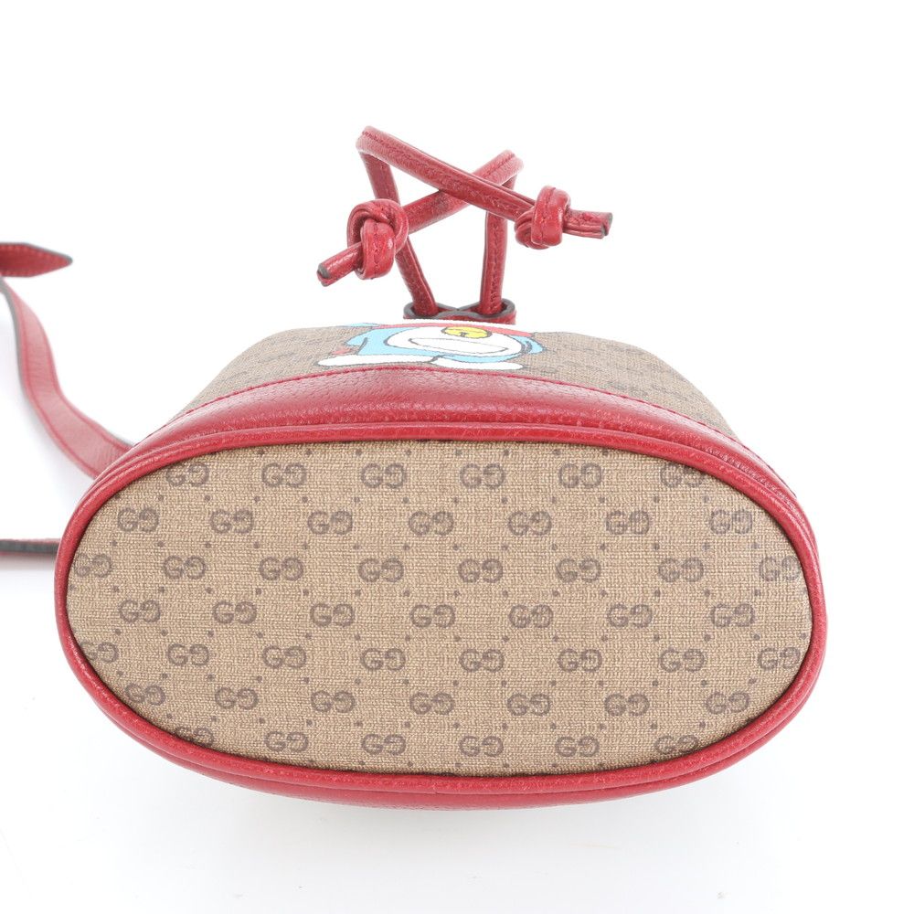 新品同様 グッチ × ドラえもん コラボ マイクロ GG ミニ バケット