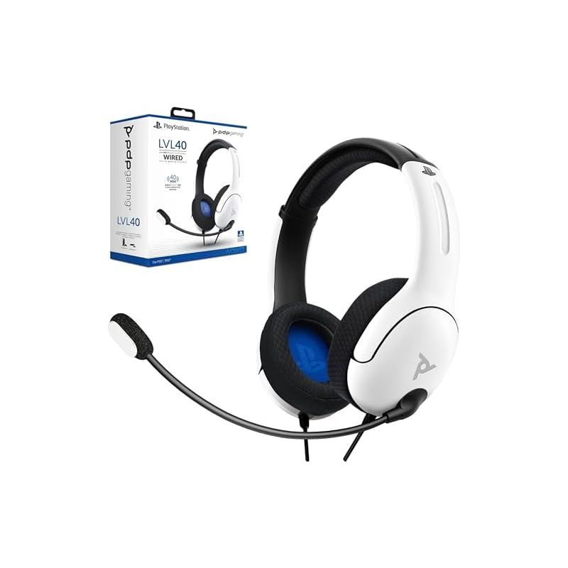 【SONYオフィシャルライセンス商品】PDP Gaming LVL40 有線 ゲーミングヘッドセット PS5|PS4【国内正規品】 1
