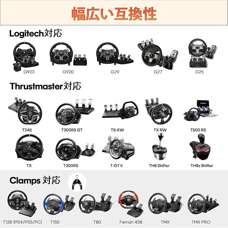 DIWANGUS レーシングホイールスタンド 折りたたみ 省スーベス ハンコン
