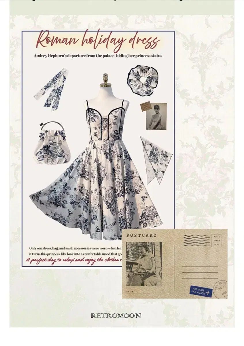  レトロ ムーン オードリー ヘプバーン ONE PIECE 長袖 七分袖 その他