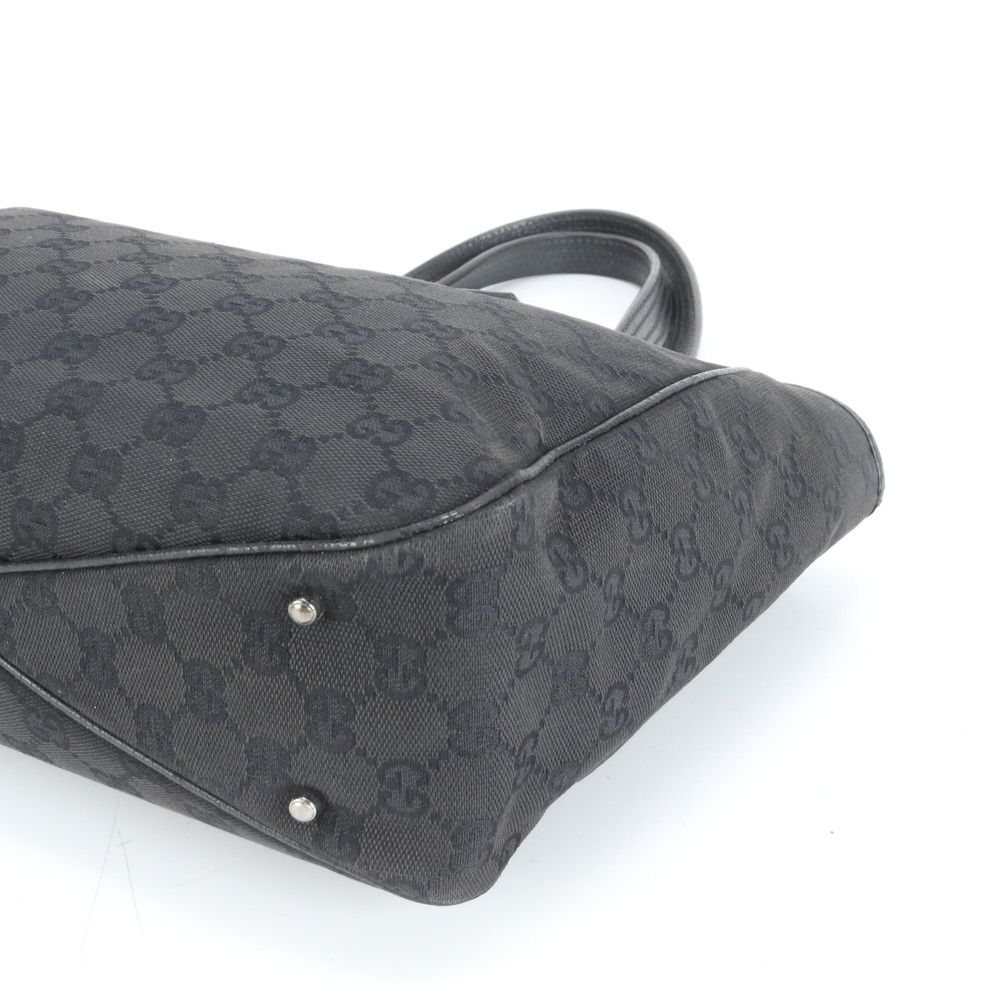 極美品 グッチ GG キャンバス レザー トート バッグ 肩掛け ショルダー