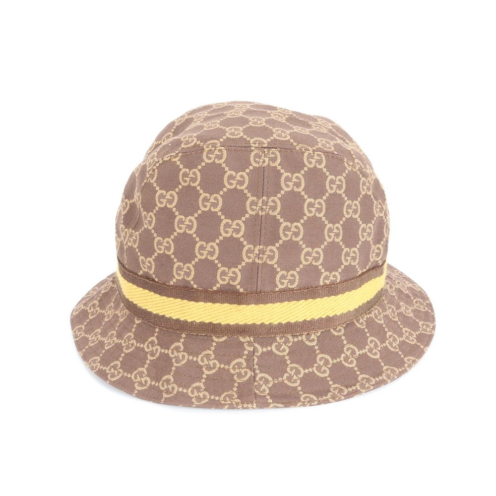 極美品 グッチ GGキャンバス バケットハット L 帽子 ファッション