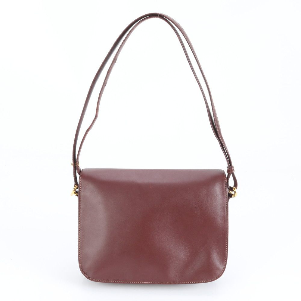 極美品 カルティエ マストライン ボルドー レザー 2WAY ショルダー