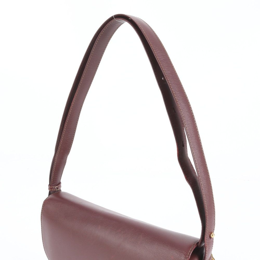 極美品 カルティエ マストライン ボルドー レザー 2WAY ショルダー