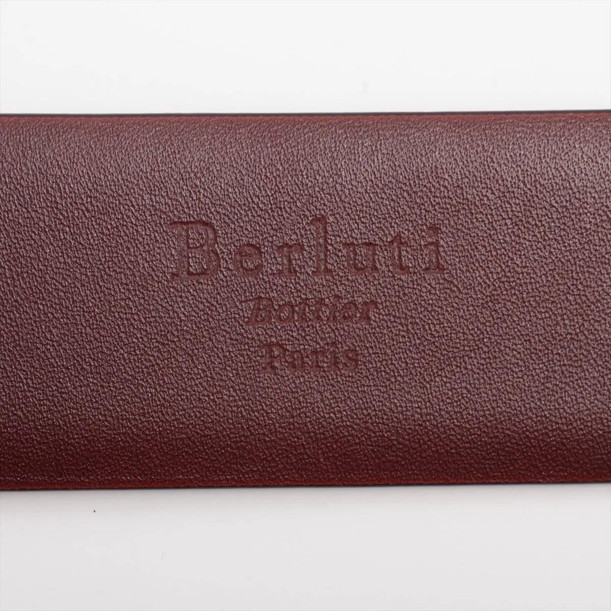 極美品 ベルルッティ カリグラフィ レザー ベルト 75 ファッション  