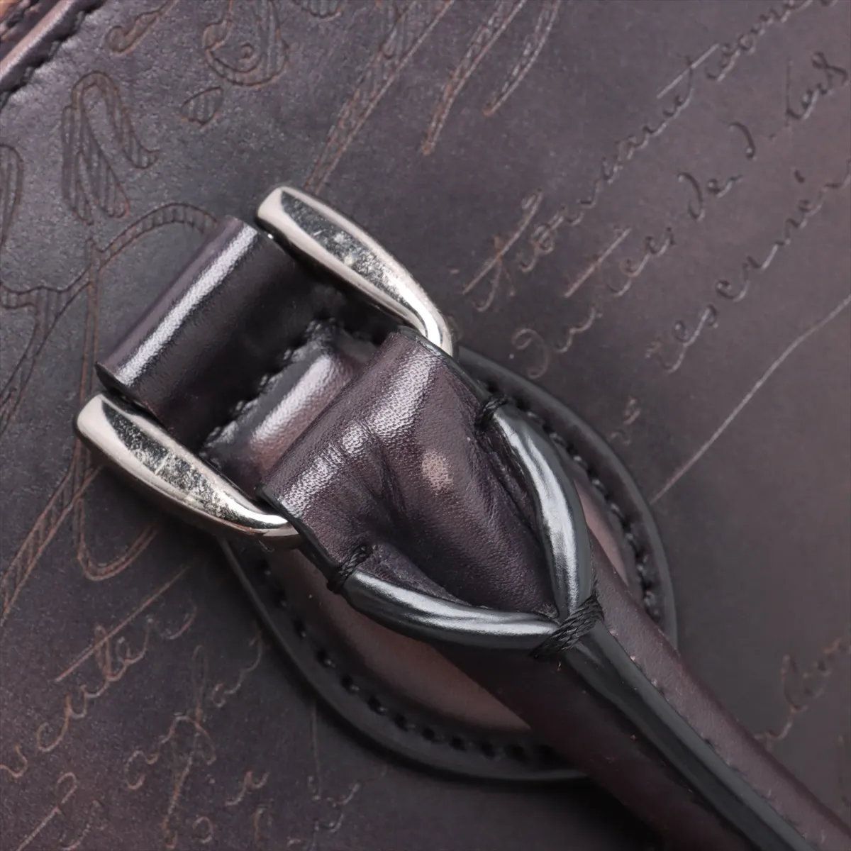 【極美品】ベルルッティ カリグラフィ トゥジュール レザー トートバッグ ベルルッティ カリグラフィ トゥジュール レザー トートバッグ グレー