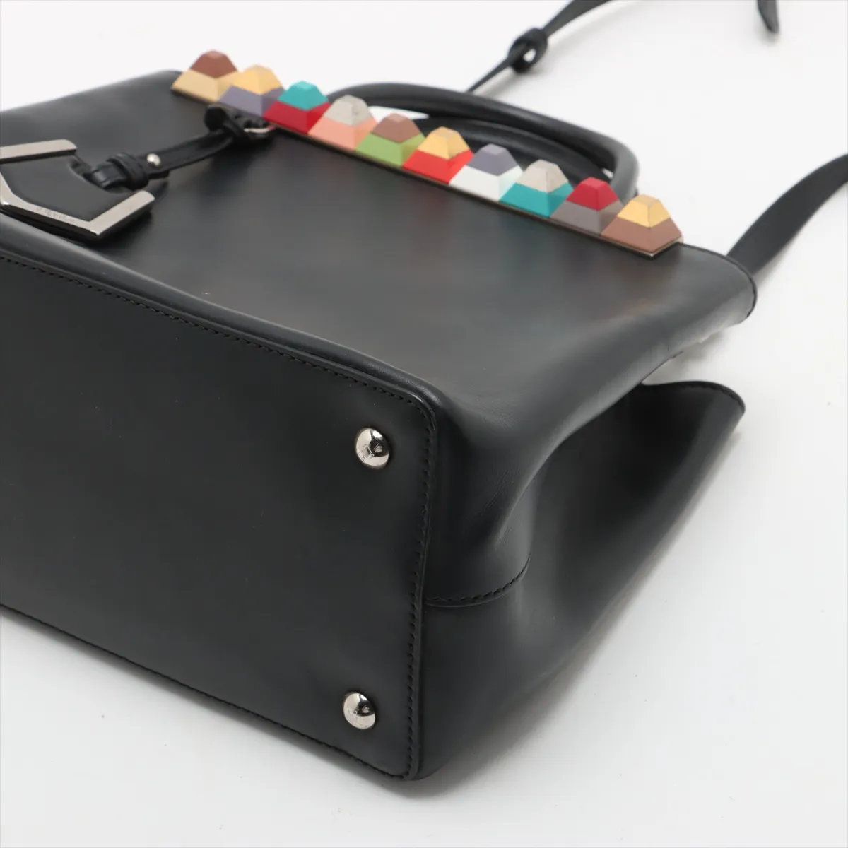 美品 フェンディ プチ トゥージュール 8BH253 レザー 2WAY