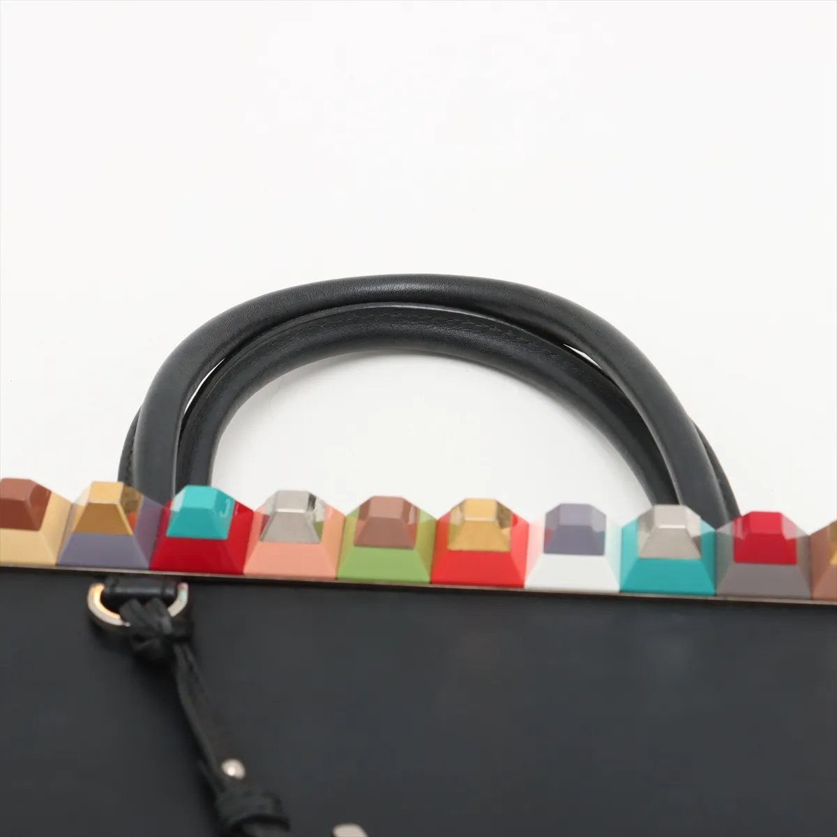 美品 フェンディ プチ トゥージュール 8BH253 レザー 2WAY