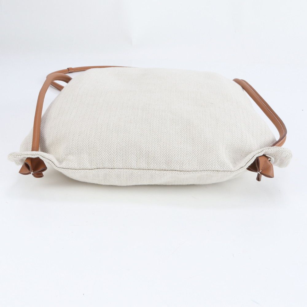 新品同様 エルメス Y 刻印 アリーヌ トワルシェブロン レザー 2WAY