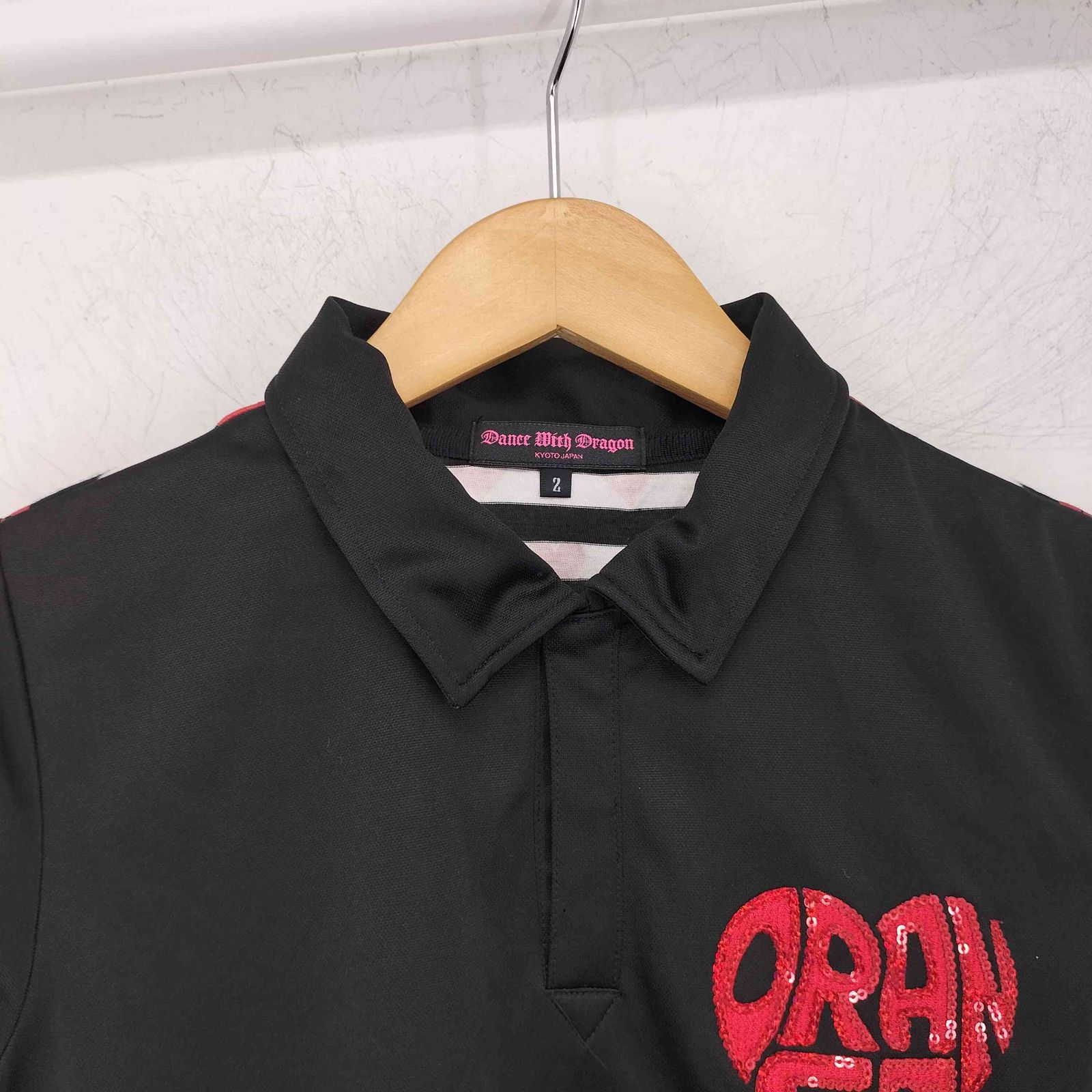 ダンスウィズドラゴン DANCE WITH DRAGON Y2K 平成 ハートプリント