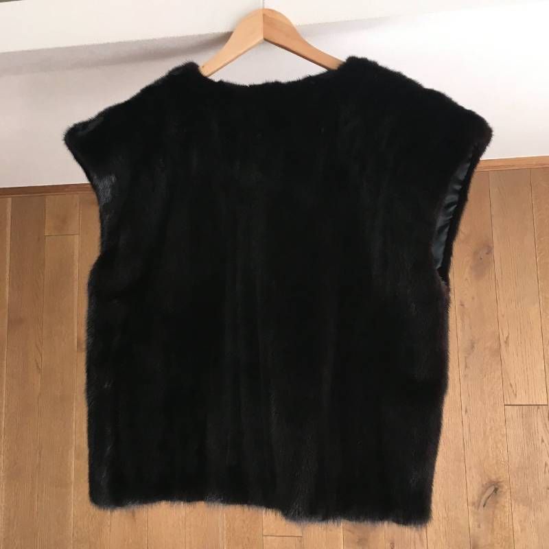 美品 BLACKGLAMA ブラックグラマ MINK ベスト - メルカリ