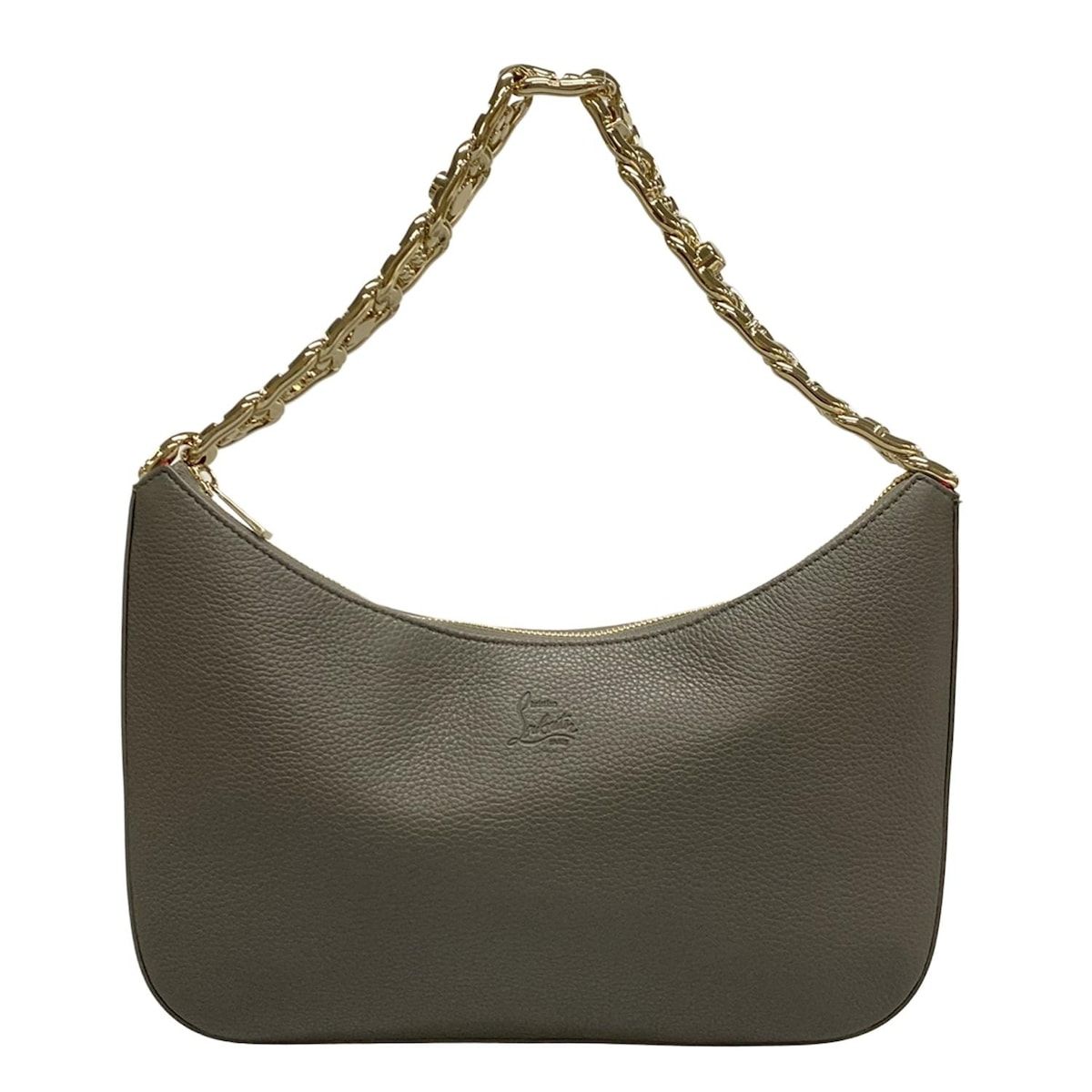 CHRISTIAN LOUBOUTIN クリスチャンルブタン ショルダーバッグ ルビラ 1235097 ダークグレー チェーンショルダー レザー