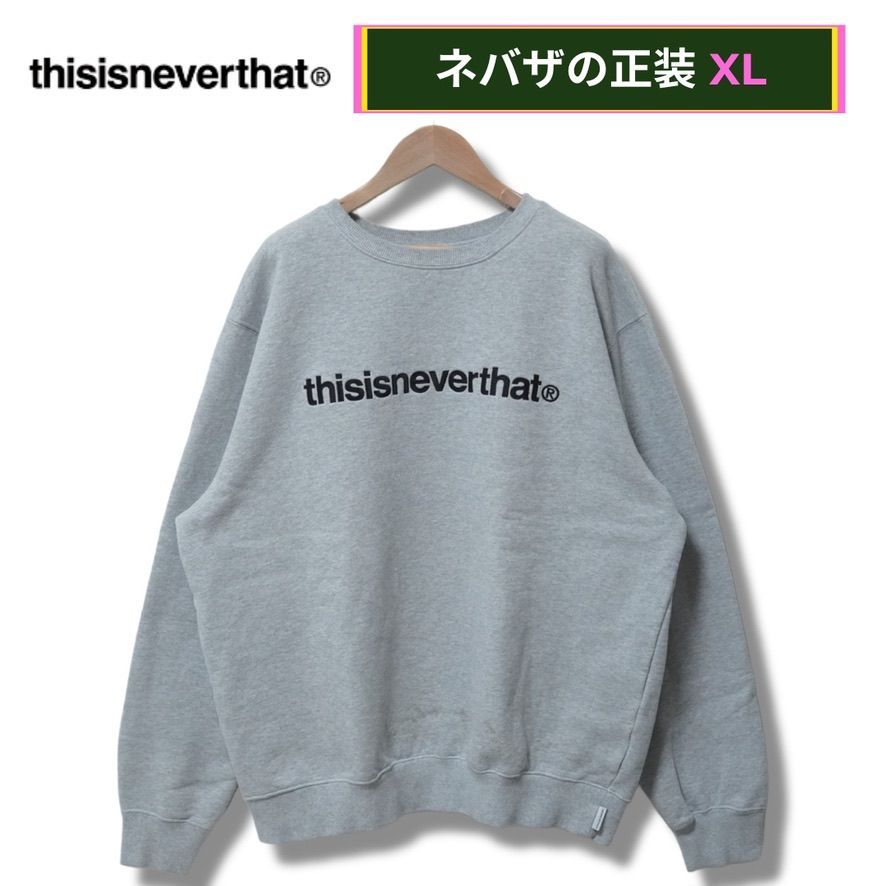 ディスイズネバーザット thisisneverthat スウェット XL グレー ロゴ