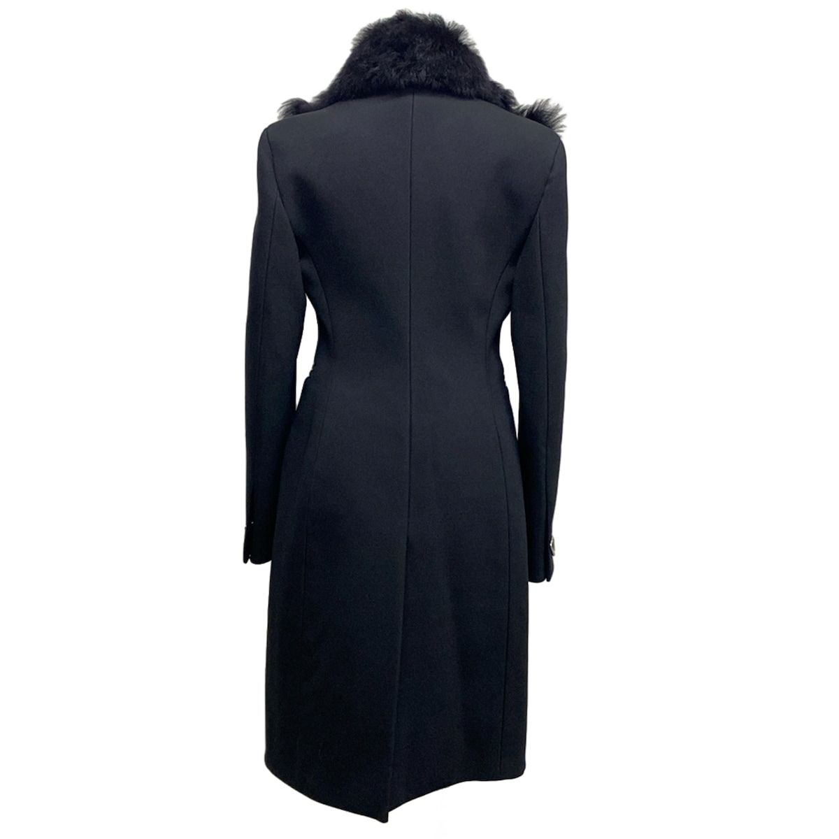 BOTTEGA VENETA ボッテガヴェネタ コート サイズ36 S レディース - 677498 黒 長袖 ラムファー 中綿 冬 ウール