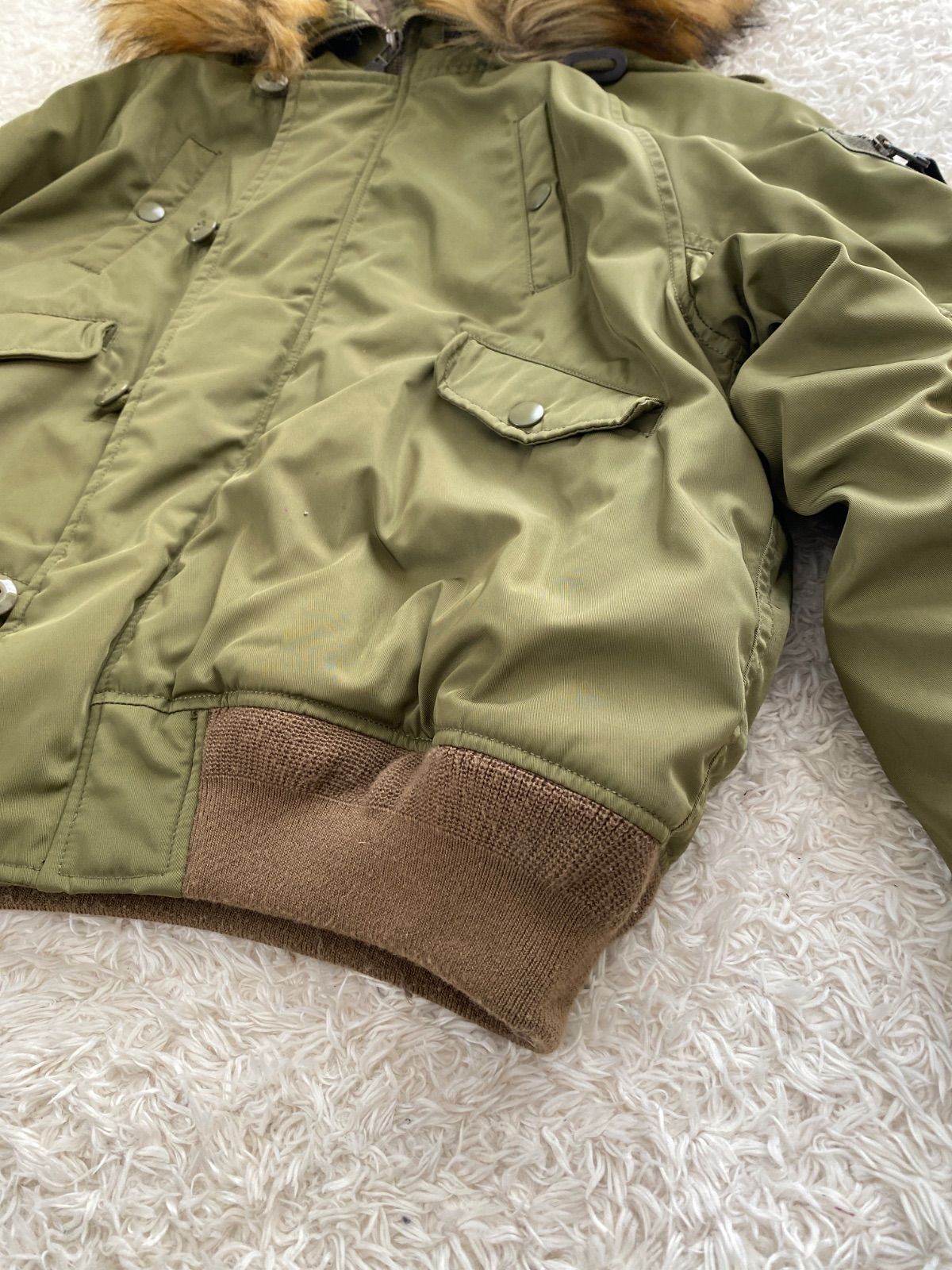 moussy【n2b】military flight jacket/Y2K/短丈 moussy military N2B flight bomber jacket 短丈 ファー y2k - メルカリ