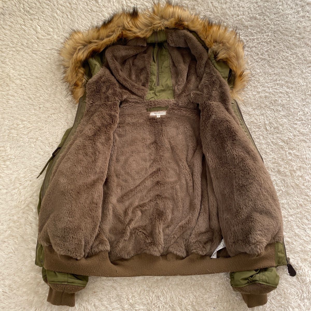 moussy military N2B flight bomber jacket 短丈 ファー y2k - メルカリ