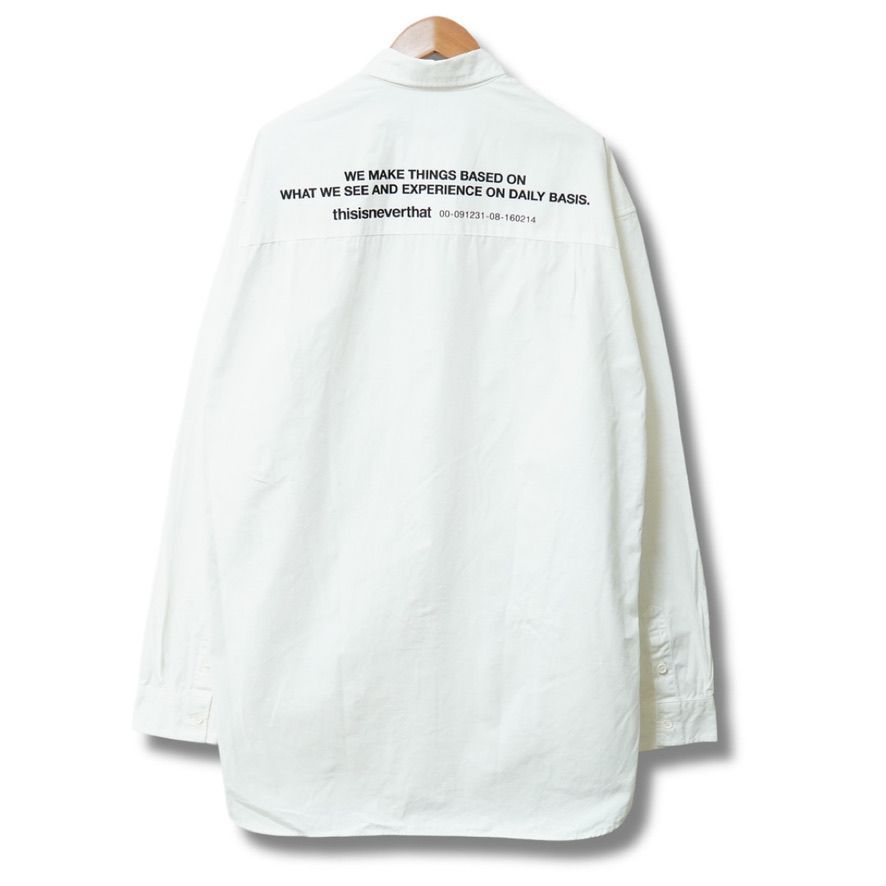 ディスイズネバーザット thisisneverthat 長袖シャツ ブロードシャツ