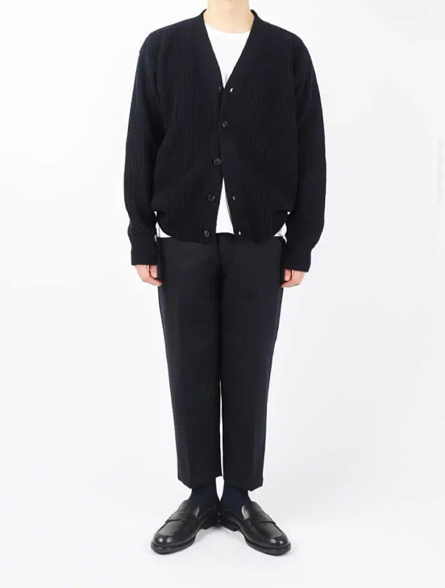 Years ago カーディガン ダークネイビー ゼニア生地