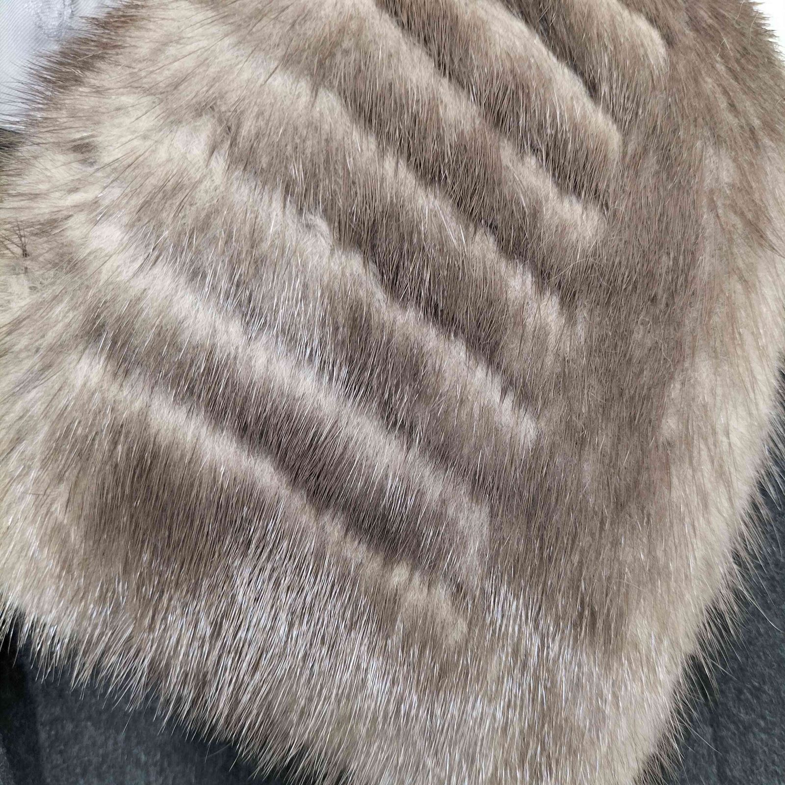 USED古着(ユーズドフルギ) AUCH カシミヤ100 ミンクファー ロングコート レディース JPN：9号 【中古】【ブランド古着バズストア】 ユーズドフルギ USED古着 AUCH カシミヤ100 ミンクファー ロングコート