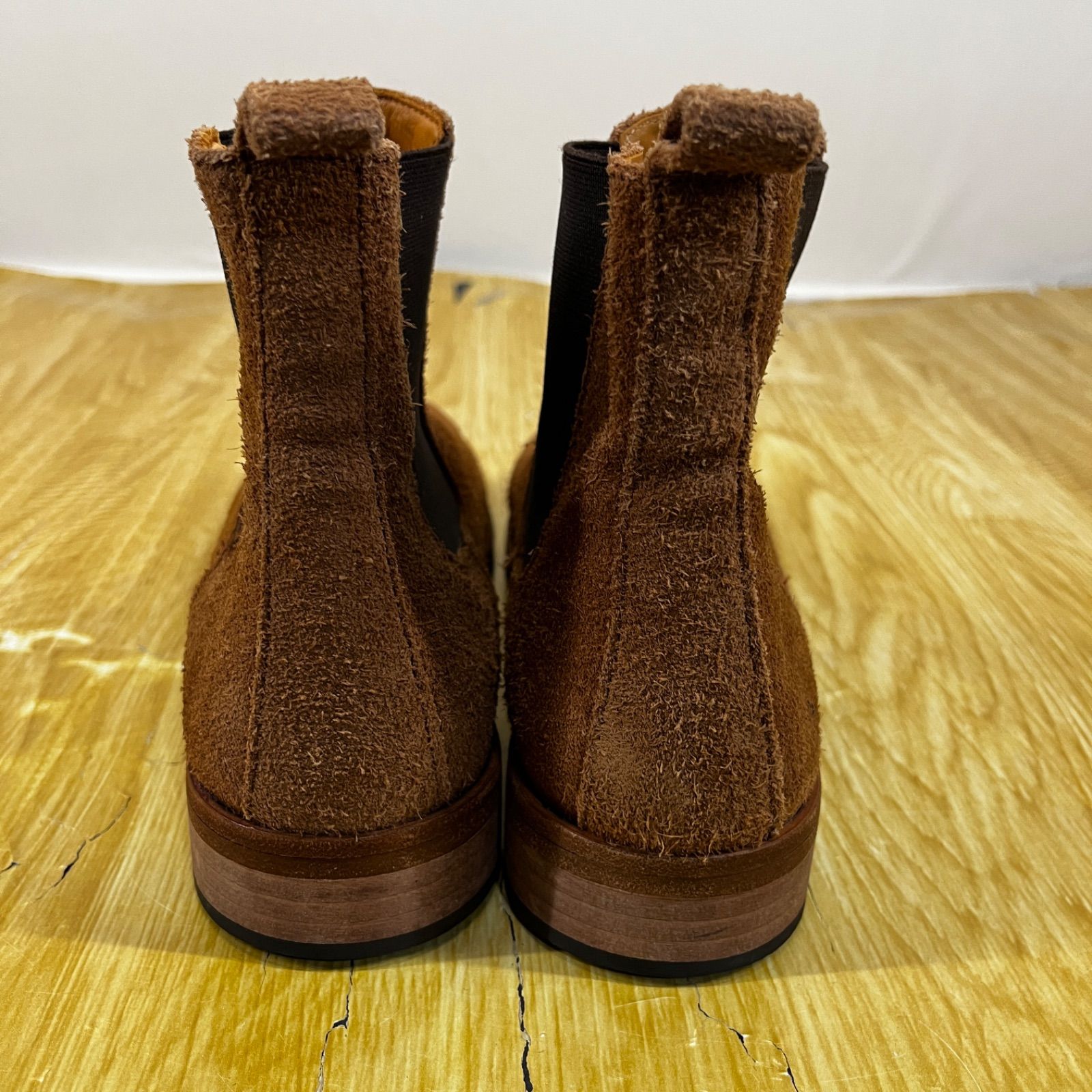 ナノユニバース No353 スエードサイドゴアブーツ ブラウン 26.5