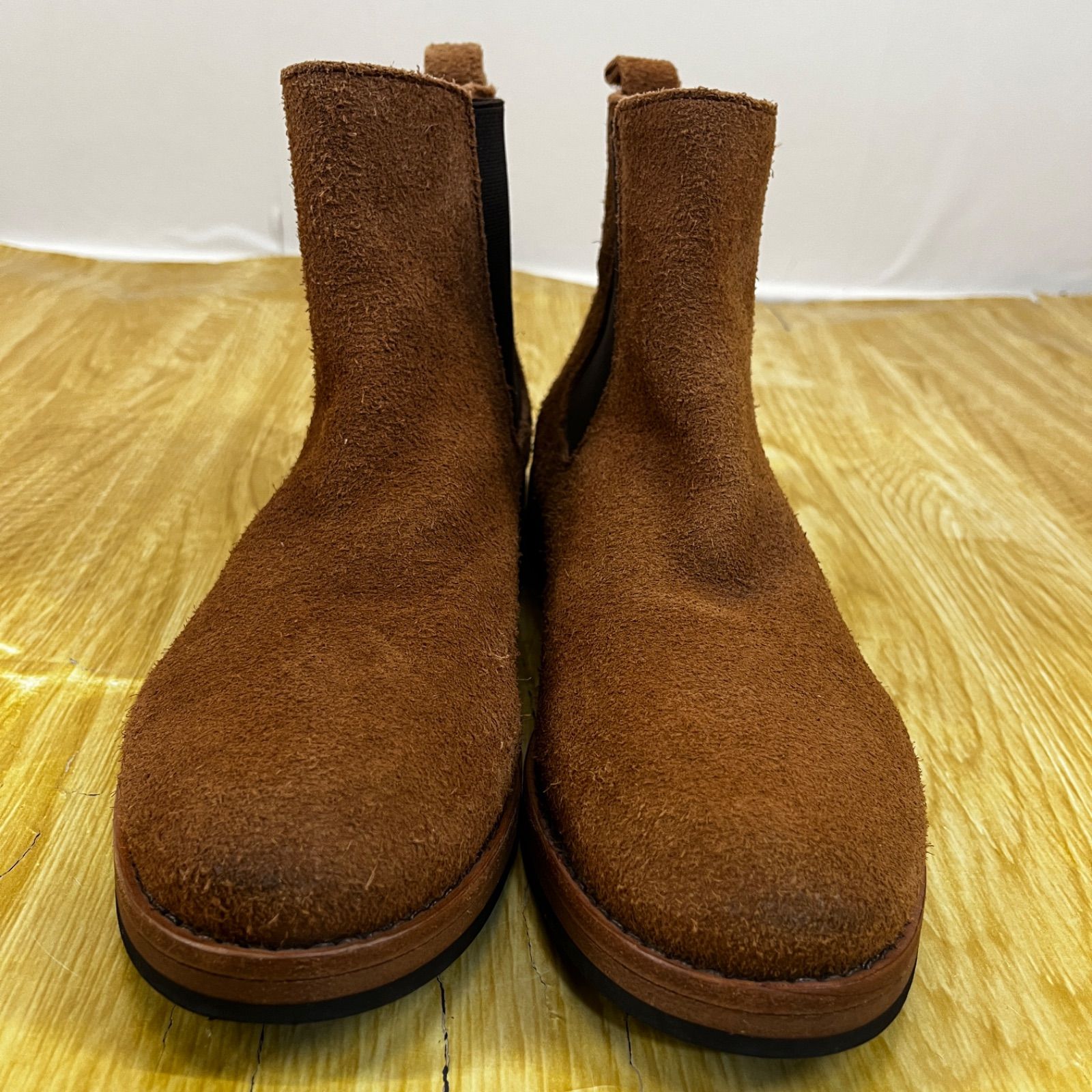 ナノユニバース No 353 スエードサイドゴアブーツ ブラウン 26 5