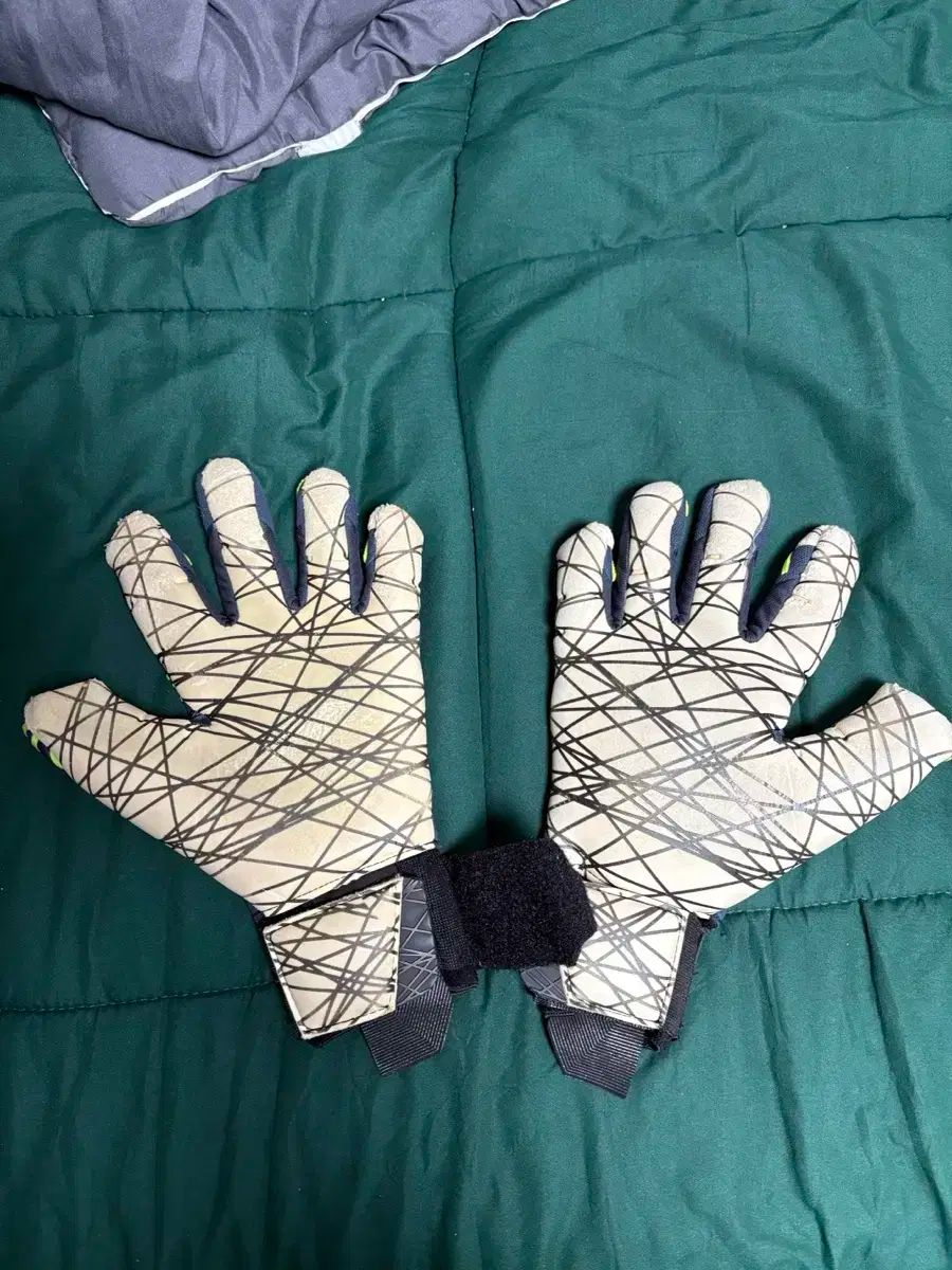 Uhlsport ゴールキーパー 手袋 ネイビー 黄色 10号