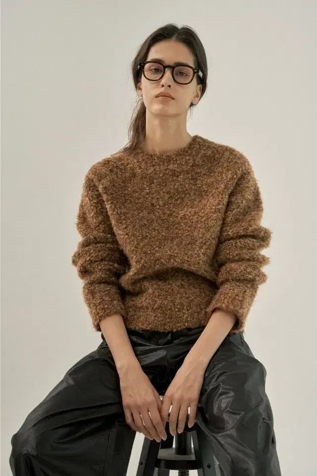 ged GED ラウンド ブークレ ニット