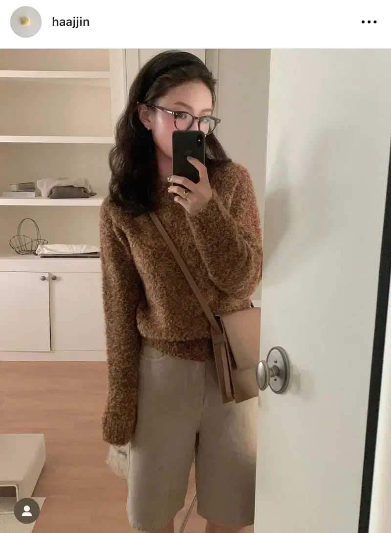  ged ラウンド ブークレ ニット 長袖 ニット セーター