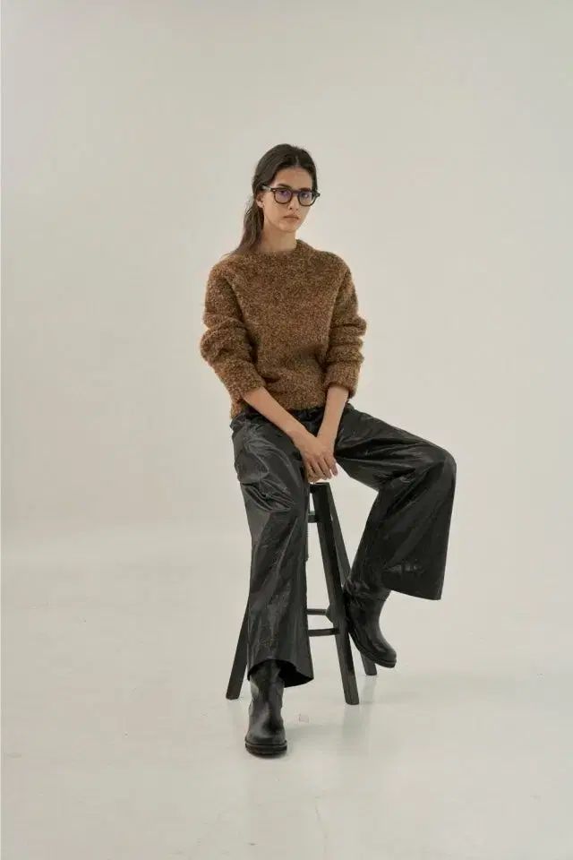 ged GED ラウンド ブークレ ニット