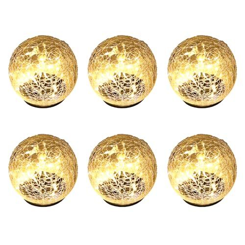 7Life ソーラーライト 屋外 おしゃれ ガーデンライト IP65防水 太陽光パネル充電 自動点灯アイスフラワー ドーム 6