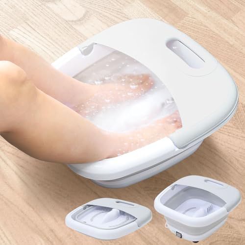 Bonarca 折りたたみ フットバス 足湯 バケツ 保温 40℃ バブル機能搭載 AC100V 足湯用バケツ 足浴器