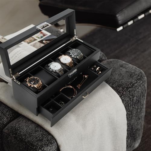 時計コレクションケース 時計ケース 革 新品 Calife 高級 2層 時計