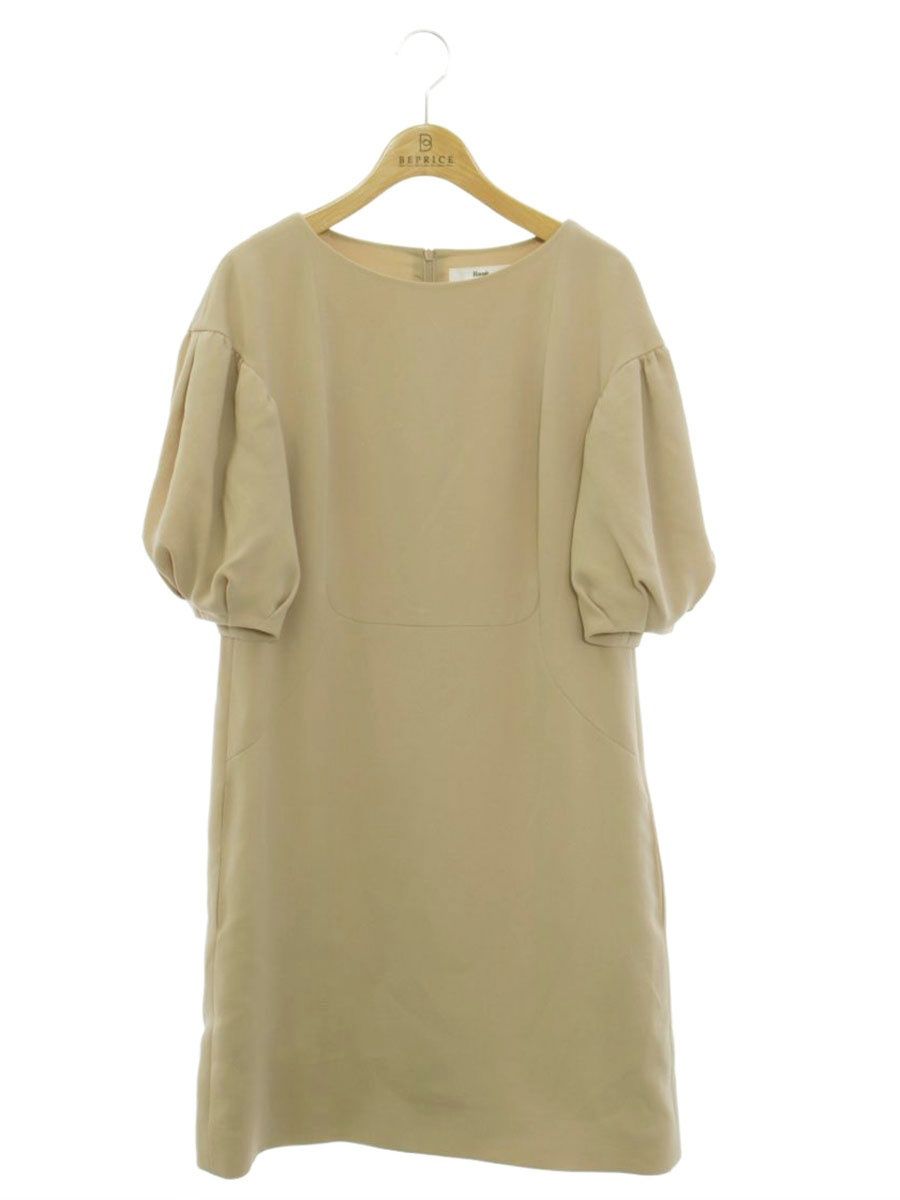 ルネ 6636101 ワンピース 34 ベージュ 袖バルーン ITKO7KSYG6YW