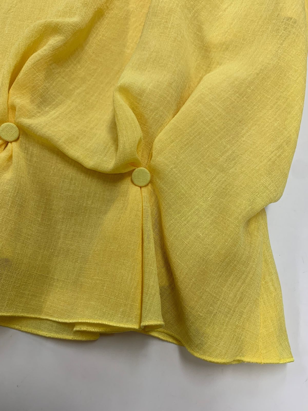  デイジーリンforフォクシー Daisy Puff Slim 06350 ワンピース 38 イエロー ノースリーブ ひざ丈ワンピース