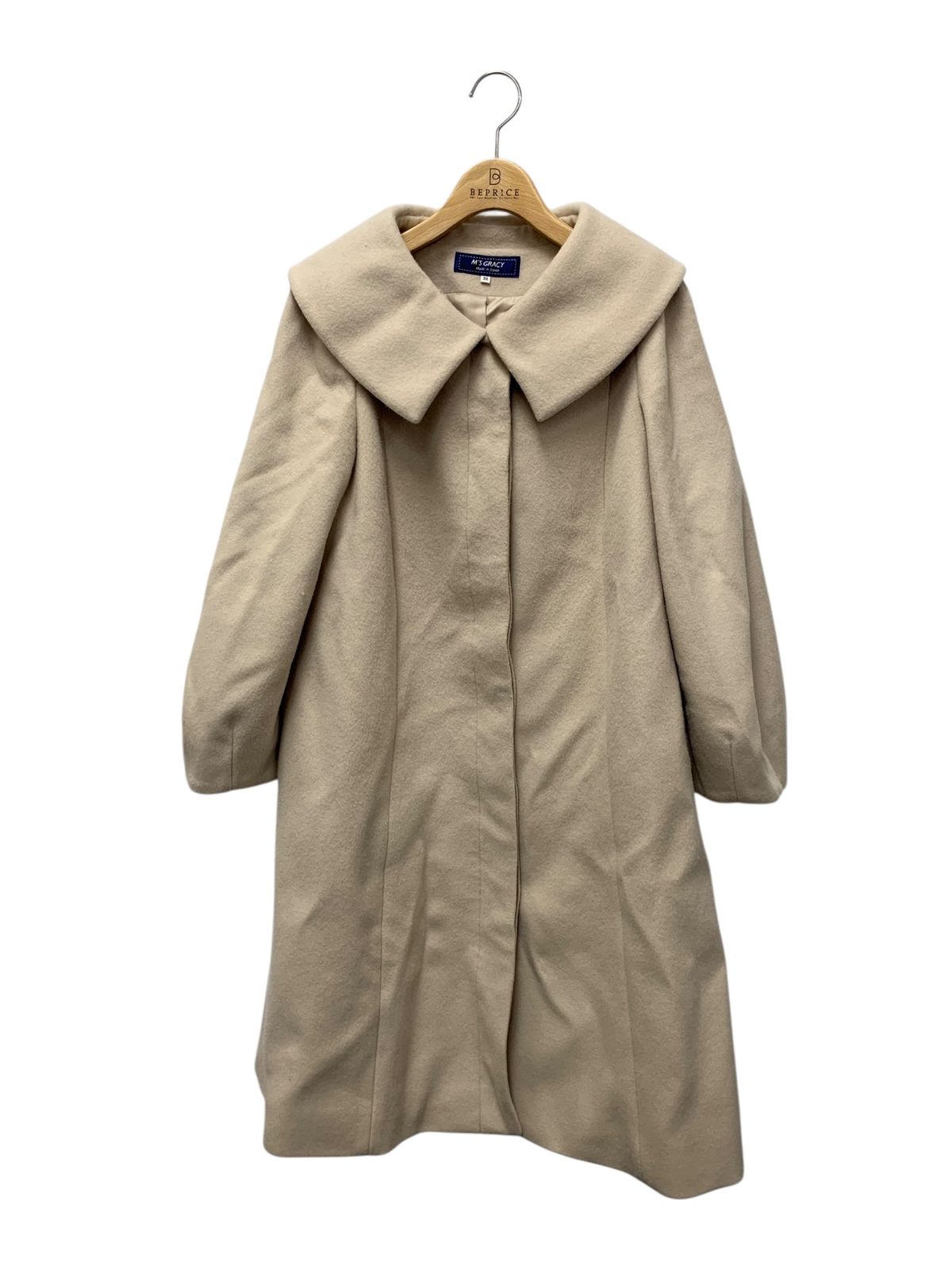 エムズグレイシー 419618 コート 38 ベージュ 大襟 ITY2QH99WBPS
