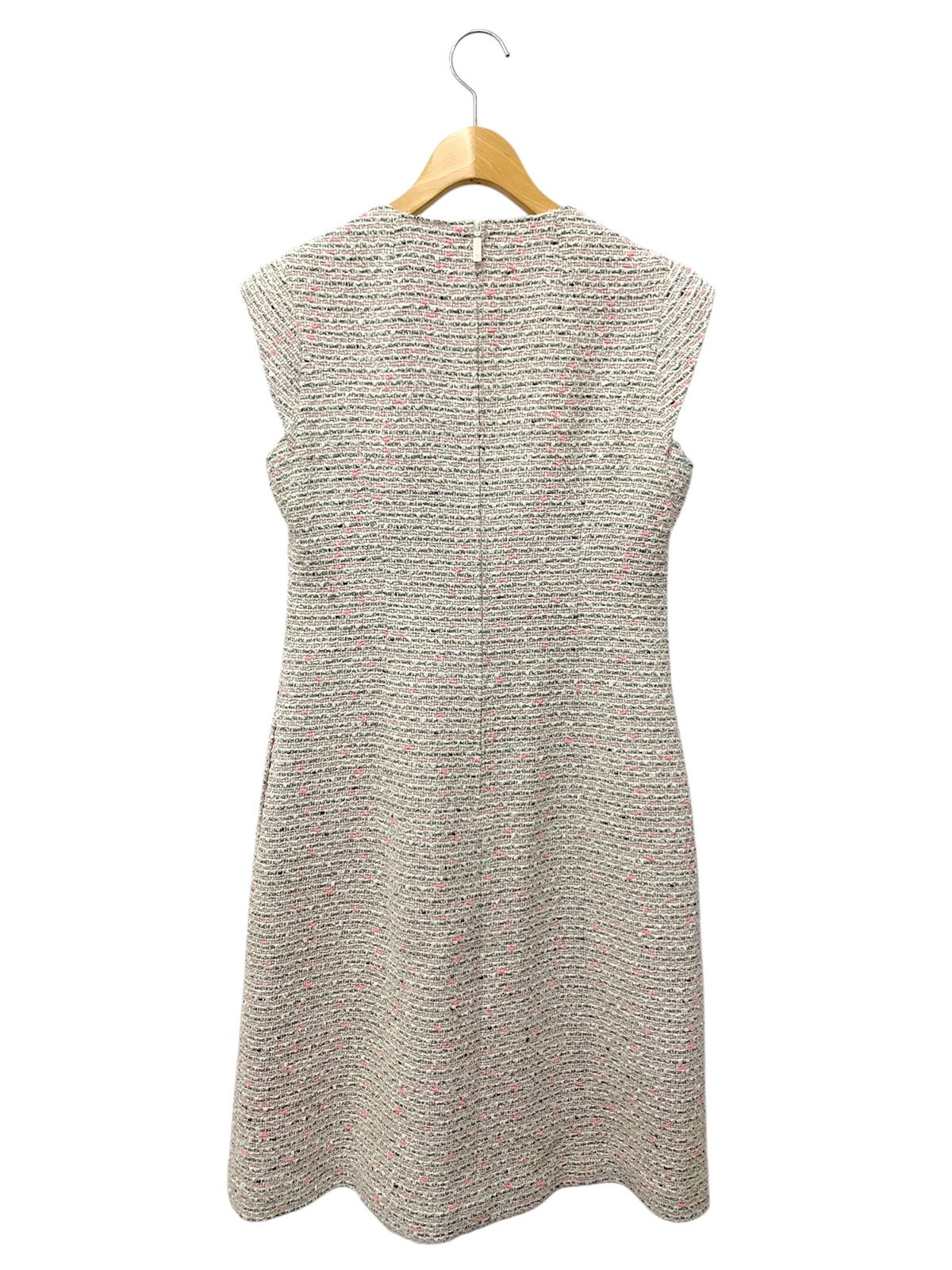 ルネ TISSUE 6416257 ワンピース ドレス 36 グレー ツイード ITSTZNXEJMNO