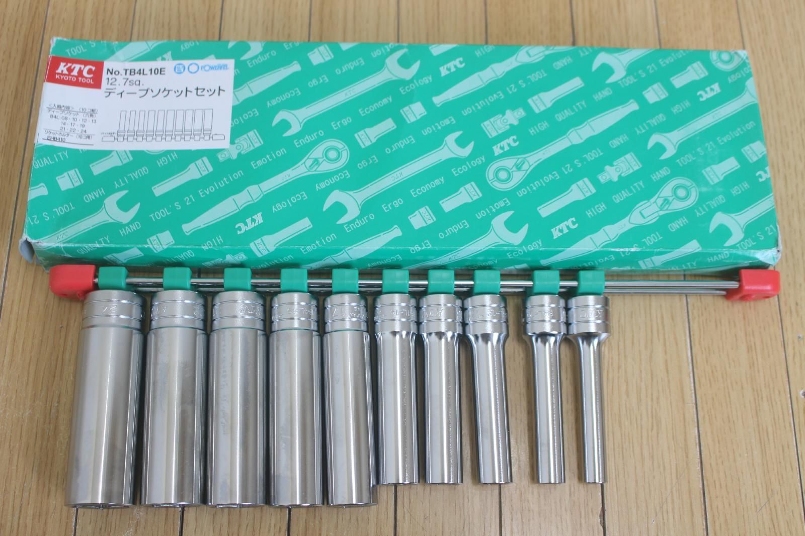 未使 KTC ディープソケットセット 12.7sq. No.TB4L10E