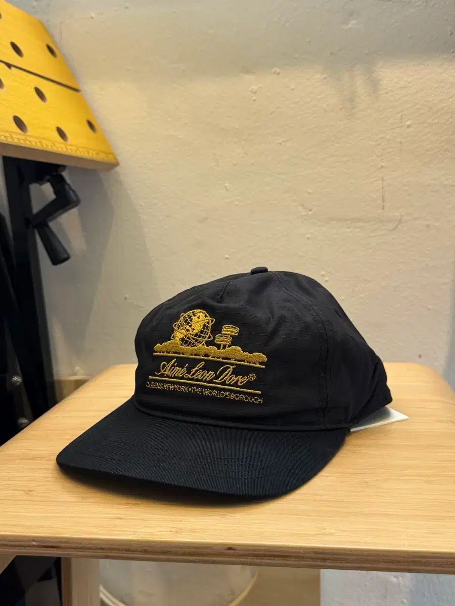 エメレオンドレ ユニスフィア ハット ジェット ブラック ウール 帽子 ベースボールキャップ AIME LEON DORE