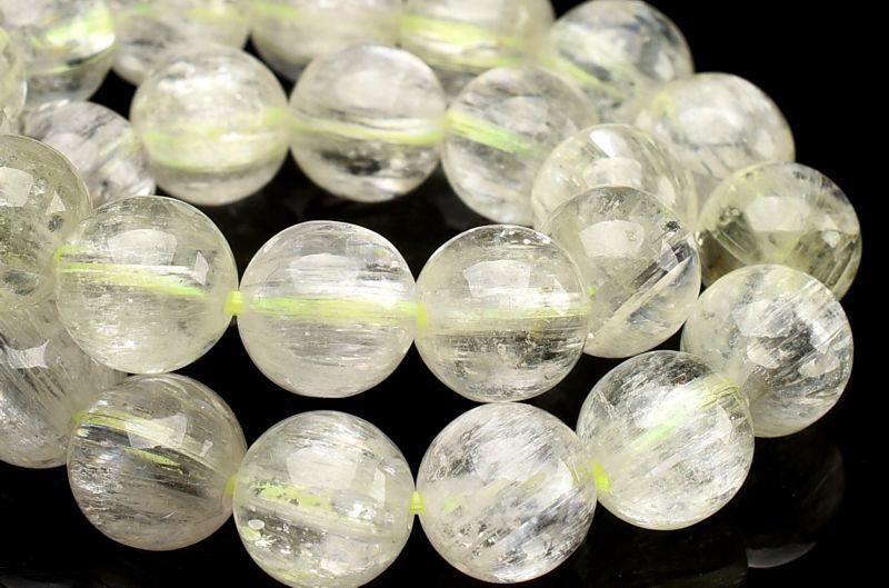１点物 AAA透明 キャッツアイ効果 クンツァイト ヒデナイト 7mm ブレスレット パワーストーン 天然石 _U7904