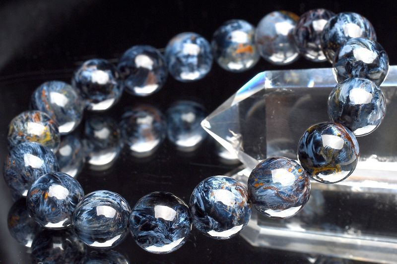  １点物 AAA 美しいシャトヤンシー ブルーピーターサイト 11 5 mm ブレスレット パワーストーン 天然石 _U 7982 ブレスレット バングル アクセサリー