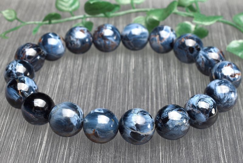 1点物 AAA 美しいシャトヤンシー ブルーピーターサイト 11.5-12mm ブレスレット パワーストーン 天然石 _U7983