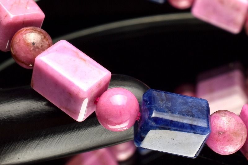 希少✨　鑑別書付き　天然ドロミタイト　コバルトドロミタイト　ブレスレット 希少✨ 鑑別書付き 天然ドロミタイト コバルトドロミタイト ブレスレット