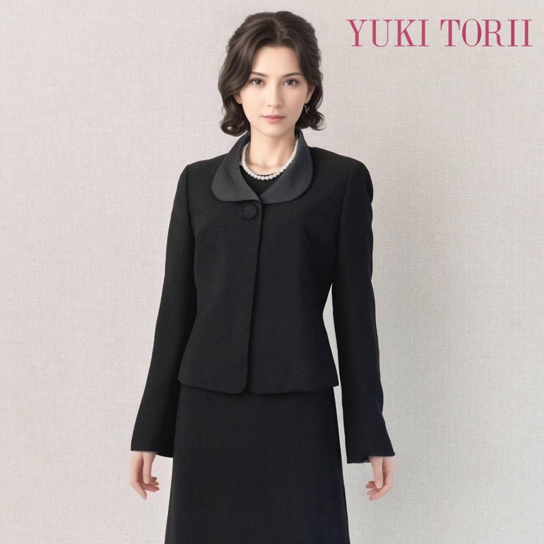 当日発送 ユキトリイ 礼服 9号 大きな丸襟