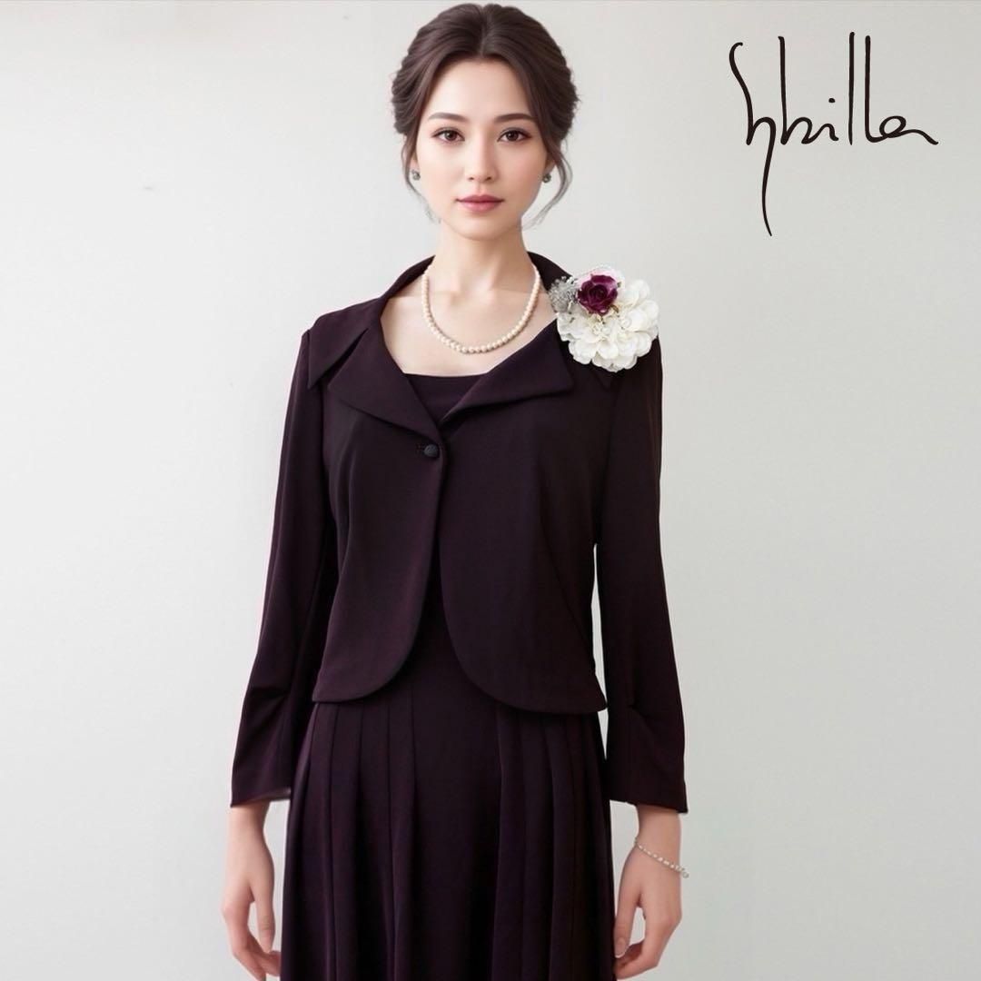 当日発送 シビラ セレモニー 9号 ボルドー ストレッチ素材 手洗い可