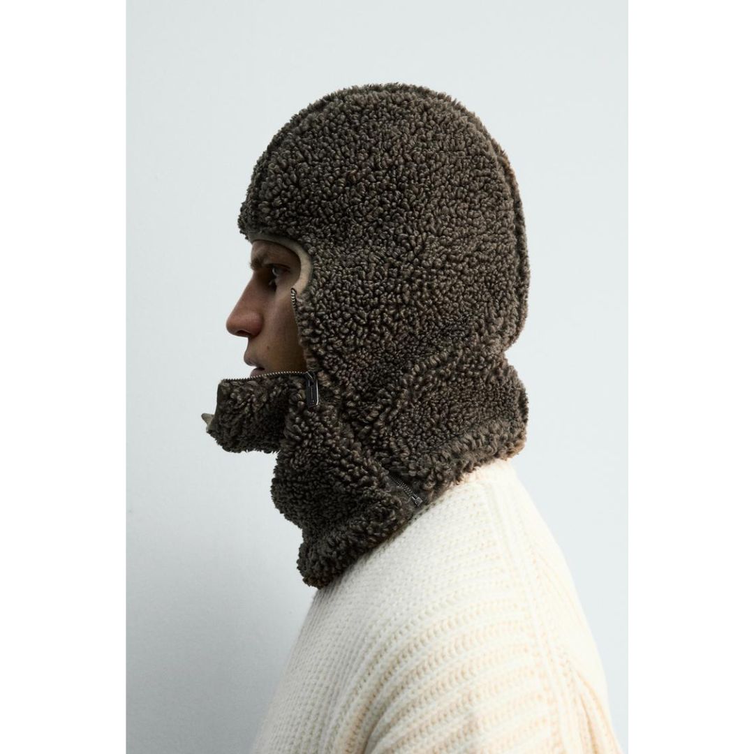 ZARA フェイクシープスキンバラクラバXSR_A - メルカリ