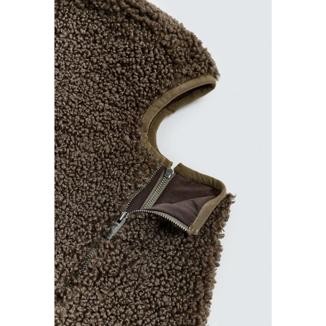 ZARA フェイクシープスキンバラクラバXSR_A - メルカリ