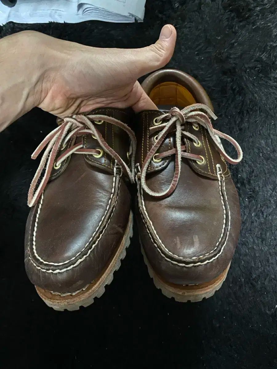 Timberland ティンバーランド 3アイ ボートシューズ ブラウン 7 5 eu41